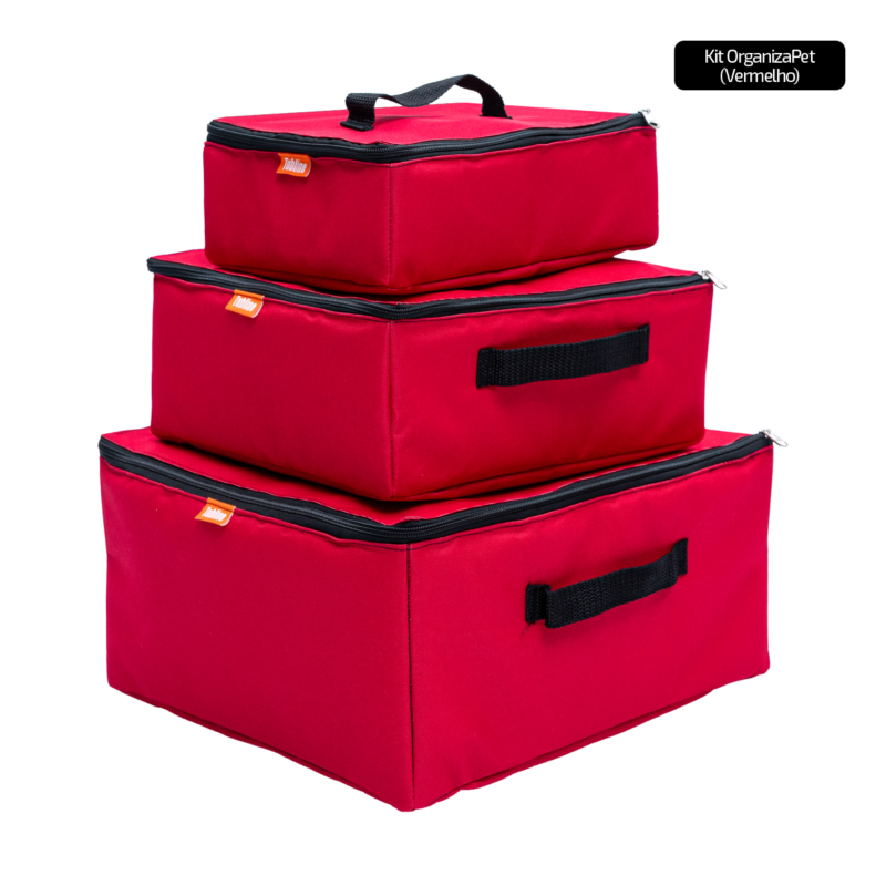 Kit OrganizaPet Vermelho