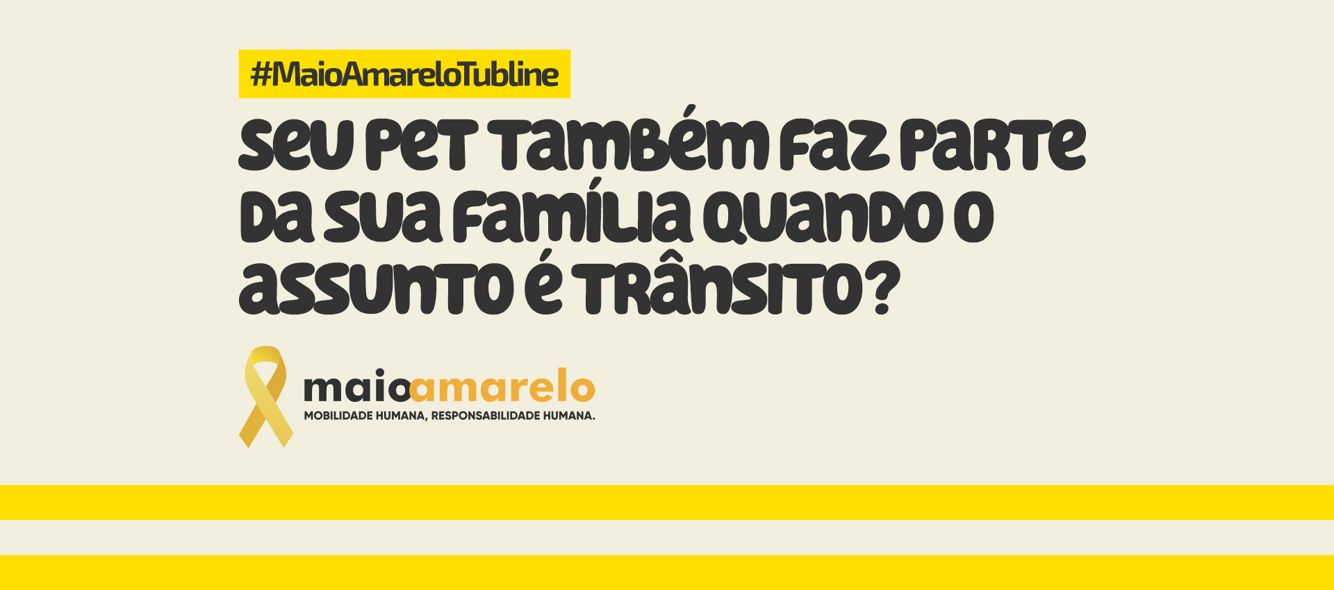 Maio Amarelo - Rodapé